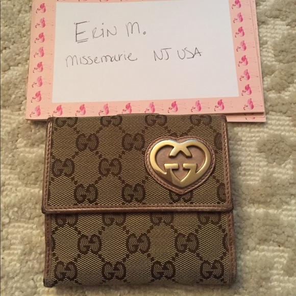 Gucci Accessories - Gucci GG heart compact double snap wallet